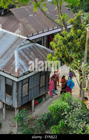 Dorfleben in Munshiganji, Bangladesch, Asien Stockfoto