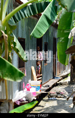 Dorfbewohner in Munshiganji, Bangladesch, Asien Stockfoto