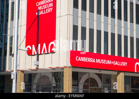 Canberra Museum und Galerie in der Innenstadt der Hauptstadt Australiens, Australien Stockfoto