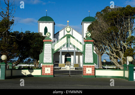 Ratana Tempel, in der Nähe von Wanganui, Nordinsel, Neuseeland Stockfoto