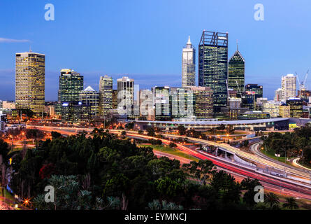 Perth - die Stadt der Lichter. Stockfoto