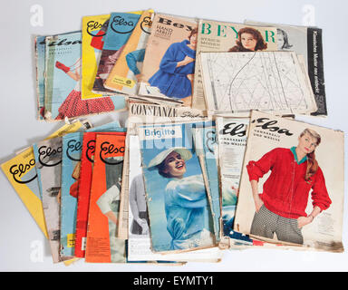 Mode-Magazin deckt, fünfziger Jahre, Deutschland, Europa, Stockfoto