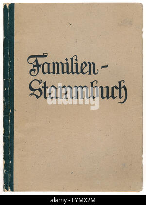 Eine deutsche Familie registrieren, 1948, Deutschland, Europa Stockfoto