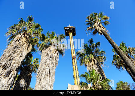 Die Hurakan Condor Fahrt im Vergnügungspark Port Aventura, Salou, Spanien Stockfoto