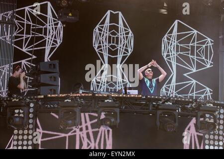 Chicago, Illinois, USA. 31. Juli 2015. Live im Grant Park auf dem Lollapalooza Music Festival in Chicago, Illinois führt DJ SNAKE © Daniel DeSlover/ZUMA Draht/Alamy Live News Stockfoto