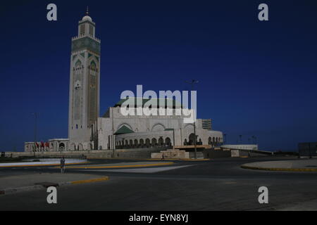 Die Moschee Hassan II oder Grande Mosquée Hassan II in Casablanca, Marokko Stockfoto