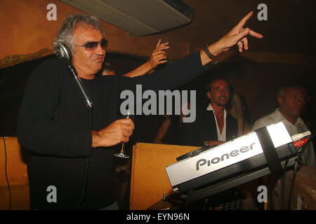 Flavio Briatore in Billionaire Club Party Porto Cervo, Costa Smeralda Italien Stockfoto