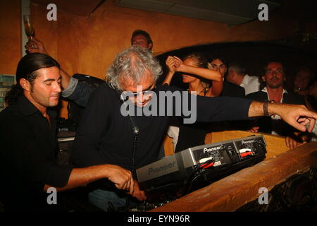 Flavio Briatore in Billionaire Club Party Porto Cervo, Costa Smeralda Italien Stockfoto