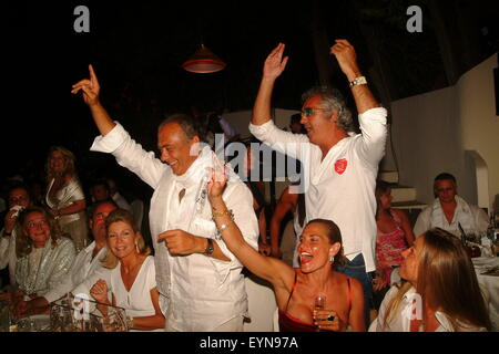 Flavio Briatore in Billionaire Club Party Porto Cervo, Costa Smeralda Italien Stockfoto