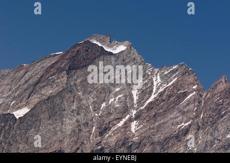 Blick auf Monte Cervino (Matterhorn) von Cervinia. Aosta-Tal. Alpen. Italien. Stockfoto