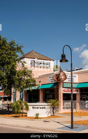 Tarpon Springs Aquarium und Riverwalk, Tarpon Springs, Florida Stockfoto