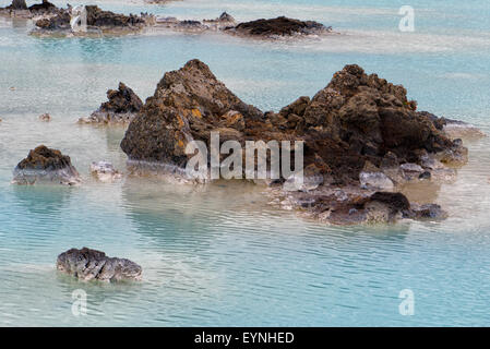 Blue Lagoon Resort in der Nähe von Reykjavik, Island Stockfoto