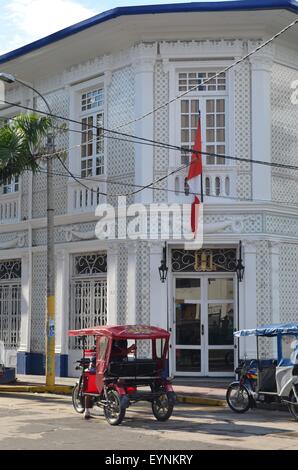 Die Casa Morey in der peruanischen Amazonas Stadt Iquitos, Peru. Stockfoto