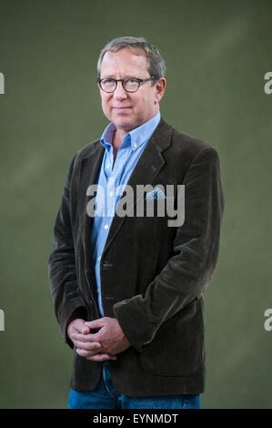 Amerikanische freier Schriftsteller, Adam Begley, erscheinen auf dem Edinburgh International Book Festival. Stockfoto