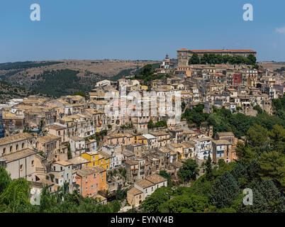 Ragusa Ibla Stadtbild im Val di Noto. Sizilien, Italien. Stockfoto