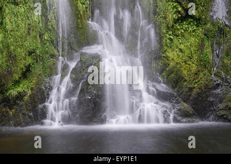 Ceunant Mawr Wasserfall in Llanberis, Snowdonia. Stockfoto