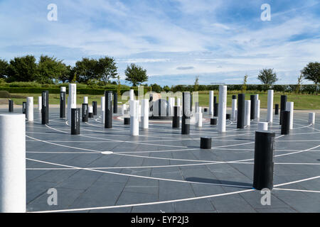 Das Milton Keynes Rose Plaza in Campbell Park Stockfoto