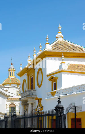 Plaza de Toros De La Real Maestranza de Caballería de Sevilla in Sevilla, Spanien Stockfoto