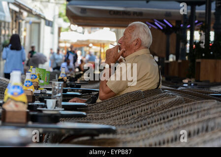 Zagreb, Kroatien. 2. August 2015.  Ein sonniger Sommertag in Zagreb, Kroatien. Bildnachweis: Marijan Poljak/Alamy Live-Nachrichten Stockfoto