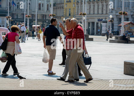 Zagreb, Kroatien. 2. August 2015.  Ein sonniger Sommertag in Zagreb, Kroatien. Bildnachweis: Marijan Poljak/Alamy Live-Nachrichten Stockfoto