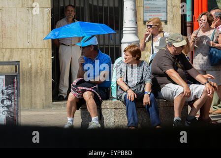 Zagreb, Kroatien. 2. August 2015.  Ein sonniger Sommertag in Zagreb, Kroatien. Bildnachweis: Marijan Poljak/Alamy Live-Nachrichten Stockfoto