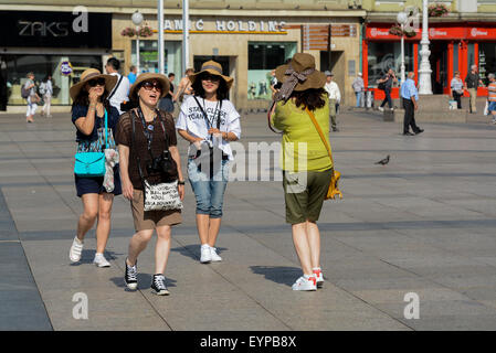 Zagreb, Kroatien. 2. August 2015.  Ein sonniger Sommertag in Zagreb, Kroatien. Bildnachweis: Marijan Poljak/Alamy Live-Nachrichten Stockfoto