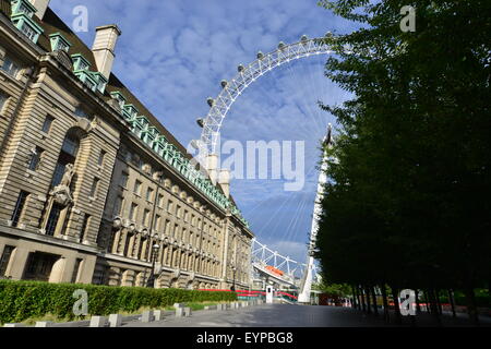 Das London Eye in London im August 2015 Stockfoto