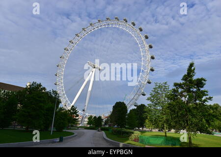 Das London Eye in London im August 2015 Stockfoto