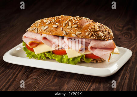 Schinken-sandwich Stockfoto