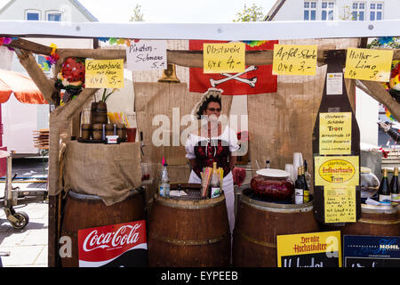 Eckernförde, Deutschland. 2. August 2015. Eindrücke des letzten Tages des Kredits Piratenspektakel Eckernförde 2015: Björn Deutschmann/Alamy Live News Stockfoto