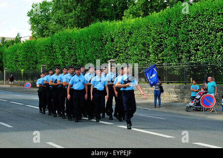 14. Juli-Parade in Bourges, Frankreich Stockfoto