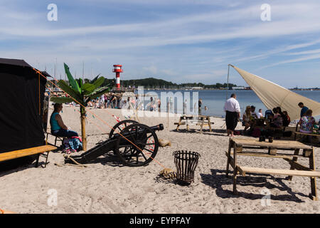 Eckernförde, Deutschland. 2. August 2015. Eindrücke des letzten Tages des Kredits Piratenspektakel Eckernförde 2015: Björn Deutschmann/Alamy Live News Stockfoto