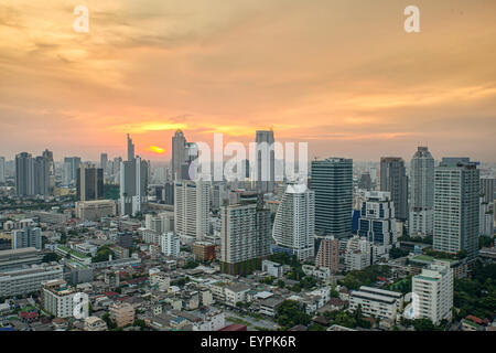 Stadtbild in der Mitte von Bangkok, Thailand Stockfoto