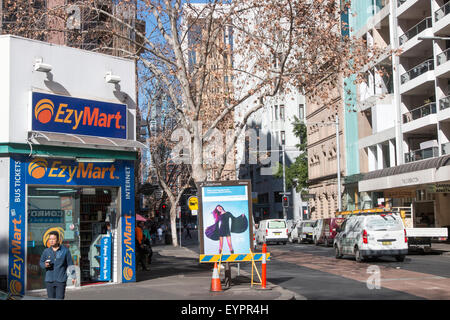 Ezymart Convenience-Store an der York Street im Stadtzentrum von Sydney, new-South.Wales, Australien Stockfoto