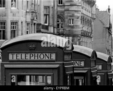 Telefonzellen in royal Mile Edinburgh Brian Mcguire Stockfoto