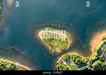 Luftaufnahme von Carsington Wasser in Derbyshire, England UK Stockfoto