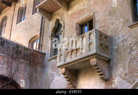 Italien, Veneto, Verona, Giuliettas Balkon Stockfoto