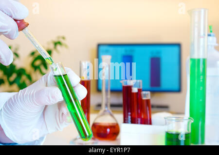 Forschung im Labor Stockfoto