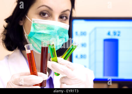 Forschung im Labor Stockfoto