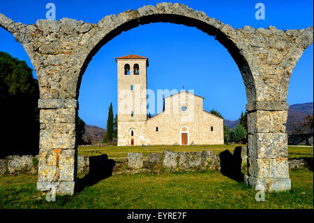 Italien Molise S. Vincenzo al Volturno Abtei Stockfoto