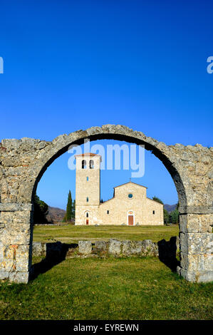 Italien Molise S. Vincenzo al Volturno Abtei Stockfoto