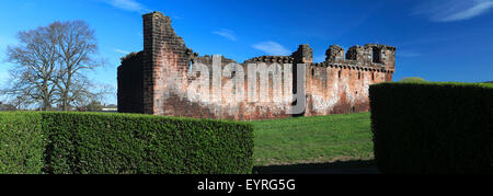 Die Ruinen des Penrith Castle, English Heritage, Penrith Stadt, Grafschaft Cumbria, England, UK. Stockfoto