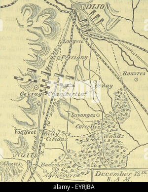 Dieses Bild, das auf Seite 80 von „Cassell's Illustrated History of“ aufgenommen wurde, zeigt eine Karte, die wichtige historische Regionen oder Ereignisse hervorhebt und eine visuelle Darstellung einer bedeutenden historischen Periode bietet. Stockfoto
