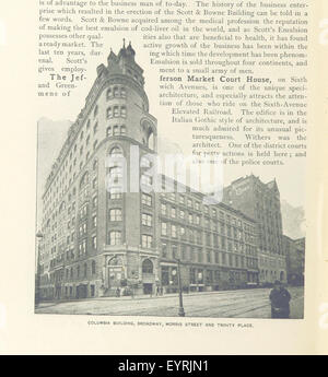 Bild entnommen Seite 834 von "des Königs Handbook of New York City. Eine umreiß-Geschichte und Beschreibung der amerikanischen Metropole. Mit... Abbildungen, etc. (zweite Ausgabe). " Bild entnommen Seite 834 von "des Königs Handbook of New Stockfoto