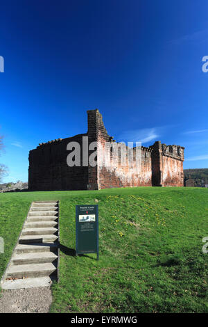 Die Ruinen des Penrith Castle, English Heritage, Penrith Stadt, Grafschaft Cumbria, England, UK. Stockfoto