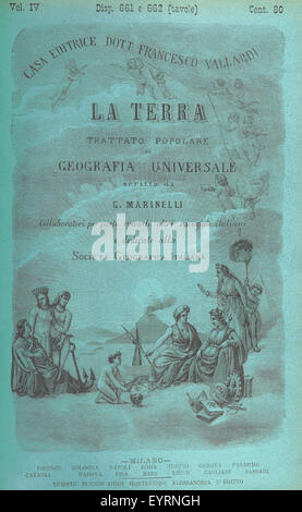 Bild entnommen Seite 1119 von "La Terra, Trattato Popolare di Geografia Universale pro G. Marinelli Ed Altri Scienziati Italiani, etc. [mit Abbildungen und Karten.]" Bild entnommen Seite 1119 von "La Terra, Trattato Popolare Stockfoto