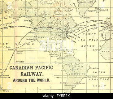 Karte '.' extrahiert aus Flickr ID 11224002016 Bild entnommen Seite 13 der "Royal Canadian Pacific Railway Stockfoto