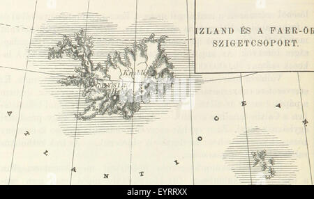Eine Karte aus Flickr ID 11204406085, die auf Seite 140 von „Fo,ldrajz a polga,ri fiu,-iskola,k“ dargestellt ist und geografische Merkmale oder Orte zeigt, die für das Thema relevant sind. Stockfoto