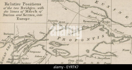 Bild von Seite 151 der "geographischen System von Herodot untersucht und erklärt sich durch einen Vergleich mit denen der anderen antiken Autoren und mit modernen Geographie. Im Laufe der Arbeit eingeführte, Dissertationen über den Reiseverlauf Zustand des Bildes entstammen Seite 151 von "The Geographical System von Stockfoto