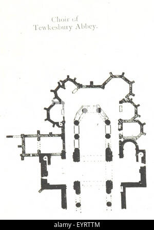 Karte '.' extrahiert aus Flickr ID 11111239996 Bild entnommen Seite 153 von "Tewkesbury Abbey und seine Stockfoto